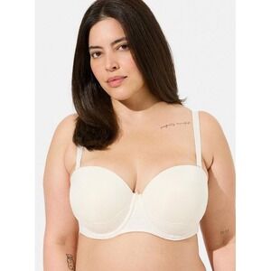 Torrid Bombshell Everyday Strapless Convertible Push Up Bra Plus Size 40DDD NEW